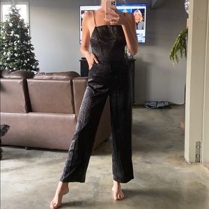 Cheetah silk jumpsuit
